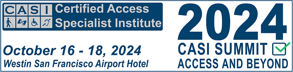 2024 Accessibility Summit Banner, October 16 - 18, 2024